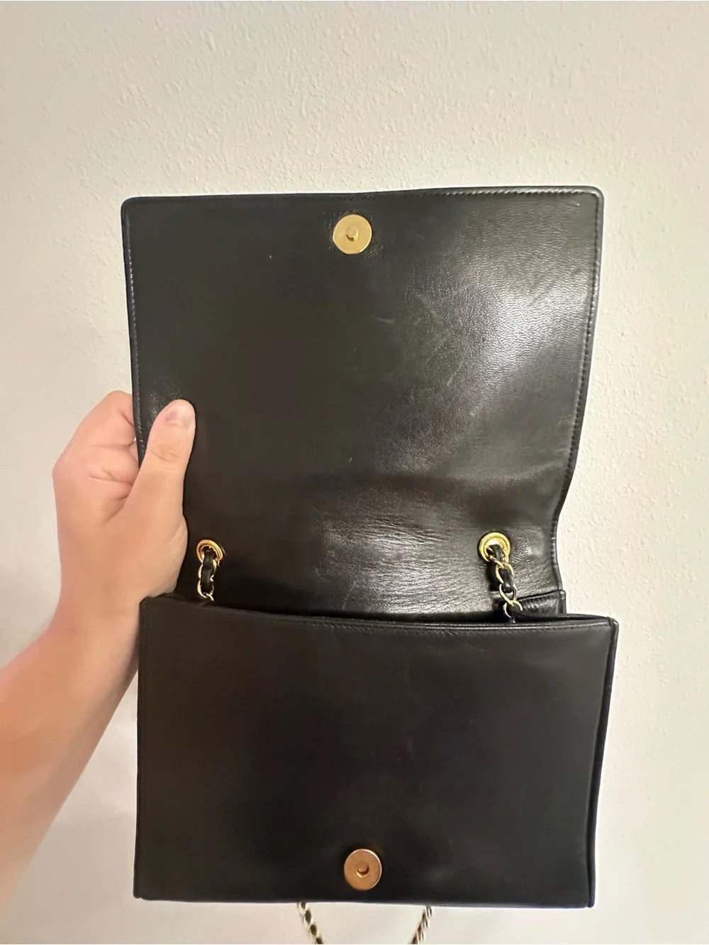 CHANEL Black Quilted Flap Shoulder Bag